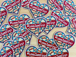#LoveJamFirst Fridge Magnet
