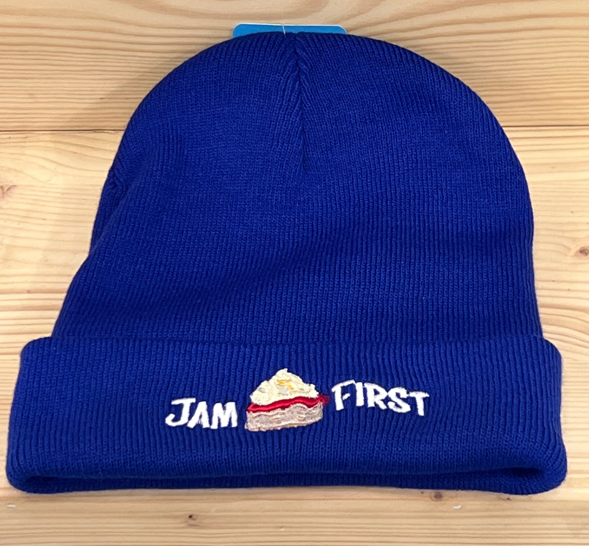 Jam First Banner Beanie Hat (Royal Blue)