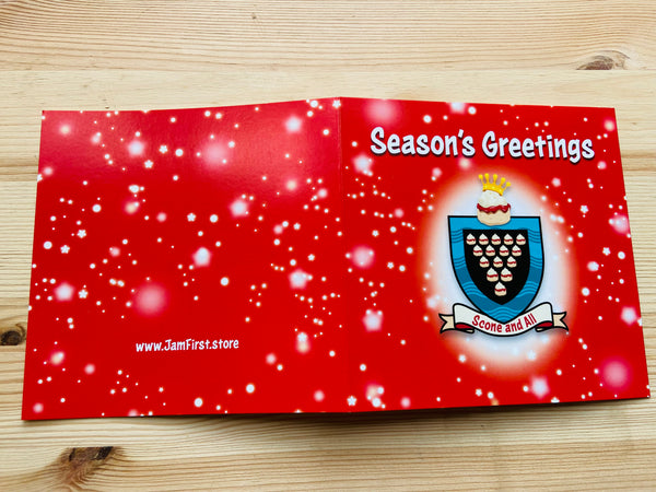 Jam First Scone And All Christmas Cards RED (x8)